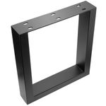 Pies rectangulares para mesita y banqueta. Patas en acero negro 400 x 80 x 430 mm 2-pack, tubos 80 x 40 mm - IP02700 - 09