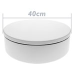 Base giratoria eléctrica de 40 cm. Plataforma rotatoria de color blanco - SR01500 - 04