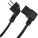 Cable de alimentación eléctrico IEC-60320 C13 acodado a schuko macho de 3 m - CH03200 - 05