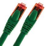 Cable de red ethernet Cat. 6a UTP de 0,25 m de color verde ultra flexible - LJ12000 - 06