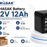 Batería PHASAK  12V 12Ah VRLA AGM - PHB 1212 - 01