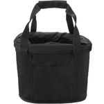 Cesta de bicicleta desmontable para manillar de lona negra impermeable con cremallera - BK08200 - 10