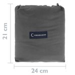 Saco de dormir de viaje 180 x 210 cm microfibra gris - CO14100 - 03