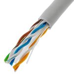 Bobina de cable de red ethernet Cat. 6 UTP de 305 m flexible de color gris - LM06400 - 07