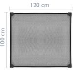 Mosquitera para ventana max 100 x 120 cm magnética PVC flexible negro - AH10600 - 02