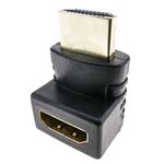 Adaptador HDMI de tipo HDMI-A macho a HDMI-A hembra acodado arriba - HD04600 - 01