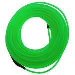Cable electroluminiscente verde fuerte de 2.3mm en bobina 10m conectada a 220VAC - NW02700 - 01