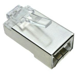Conector FTP Cat.5e RJ45 macho para crimpar a cable 100-pack