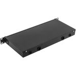 Patch Panel de fibra óptica 1U negro de 24 ST - FQ00500 - 03