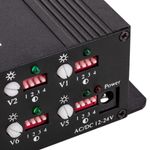 Transceptor de vídeo activo para rack 19" con 8 puertos dobles BNC a 2 puertos RJ45 o Terminal Block - SI02800 - 06