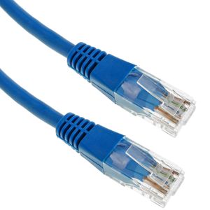 Cable de red ethernet Cat. 5e UTP de 0,5 m de color azul