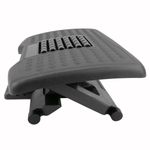 Reposapiés con plataforma ajustable de plástico negro con efecto masaje 455 x 330 mm 3 niveles - AG01200 - 02