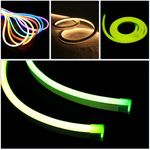 Tira luz flexible LED Neón Flex LNF 16x8mm 220VAC de 5m verde - NL00400 - 02