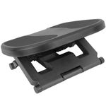 Reposapiés con plataforma ajustable de plástico negro 450 x 330 mm con 3 alturas - AG00900 - 04