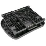 Reposapiés con plataforma ajustable de plástico negro 450 x 330 mm con 3 alturas - AG00900 - 07