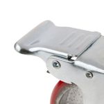 Rueda pivotante industrial de poliuretano y metal con freno 100 mm - QR04100 - 07