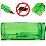 Trampa para ratas ratones roedores jaula de plástico pack de 2 unidades 60 x 170 x 64 mm - AR00200 - 02
