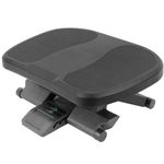 Reposapiés con plataforma ajustable de plástico negro 450 x 330 mm con 3 alturas - AG00900 - 08