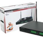 Conjunto de 2 micrófonos y receptor wireless profesional 16 canales - MM 1056 - 01