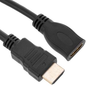 Cable HDMI 1.4 tipo A de macho a hembra de 20cm