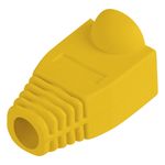 Cubierta de goma Lanberg para conector RJ45 de color amarillo Pack de 100uds - RP15400 - 02