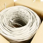 Bobina de cable de red ethernet Cat. 6a FTP de 305 m rígido de color gris - LM03600 - 04