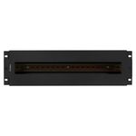 Panel de distribución eléctrica 3U de 19" DIN TS-35 AK-VDP103-B negro - RZ17500 - 05