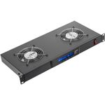 Kit de ventilación con termostato para armario rack 19" de 2 ventiladores de 120mm - RK07200 - 01
