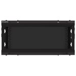 Armario Rack mural 19" 4U F450 600x450x277mm pared desmontado DIY negro Lanberg - WK31300 - 10