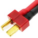 Cable T PLUG macho a TAMIYA #1 hembra de 8cm 14AWG Carga y fuente alimentación - KM05600 - 07
