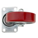 Rueda pivotante industrial de poliuretano y metal sin freno 100 mm - QR04000 - 07
