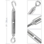 Tensor de cable de acero. Modelo anilla a gancho de rosca 8 mm - NY04400 - 02