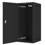 Armario Rack mural 10" 12U F310 280x310x603mm pared desmontado DIY negro Lanberg - TR18200 - 02