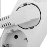 Multiplicador adaptador de clavija enchufe schuko triple blanco - IA08900 - 07