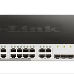 Switch 16 puertos D-Link Web Smart 10/100/1000 Mbps mini GBIC con gestión - DGS-1210-16 - 01