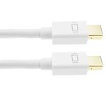 Cable Mini Displayport 2K 4K 1080p FullHD para audio y vídeo digital de 1m blanco - YQ07100 - 03
