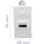 Polea pasacintas con muelle para persianas en color blanco - BS22200 - 04