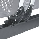 Bancada para sala de espera con sillas ergonómicas plateadas de 3 plazas - WC00300 - 04