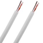 Bobina de cable de red ethernet Cat. 6 UTP de 305 m CCA rígido de color blanco para exterior - LM09600 - 06