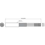 Bobina de cable de red ethernet para exterior Cat.6a S/FTP de 100 m de color negro - RU07300 - 05