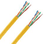 Bobina de cable de red LAN UTP categoría cat.6 23AWG CCA rígido naranja 305 m - LN09400 - 08