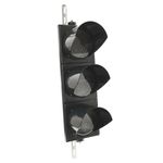 Semáforo para interior y exterior IP65 negro de 3 x 200mm de 220V con luces LED verde y roja - SM04200 - 08