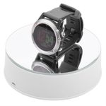 Base giratoria eléctrica 14cm blanco con espejo. Plataforma rotatoria con iluminación LED - SR03500 - 03