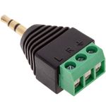 Conector jack 3.5mm estéreo a bloque de terminales de 3-pin - AY09700 - 04