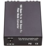 Conversor de fibra óptica de multimodo a monomodo SC 100 Mbps de MM a SM - UF00500 - 05