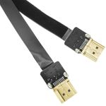 Cable vídeo HDMI plano FPV 50 cm A-macho a A-macho - HG08100 - 06