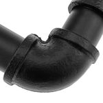 Perchero de pared de acero 1 gancho. Colgador de ropa y toallero de tubo industrial y vintage - IP07500 - 06