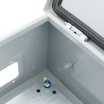 Caja de distribución eléctrica metálica con protección IP65 para fijación a pared 500x300x300mm - DF02200 - 08