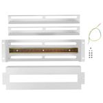 Panel de distribución eléctrica 3U de 19" DIN TS-35 AK-VDP103-S blanco - RZ17600 - 03