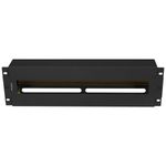 Panel de distribución eléctrica 3U de 19" DIN TS-35 AK-VDP103-B negro - RZ17500 - 04